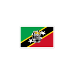 West Indian Lion of Judah Flag Bubble free stickers