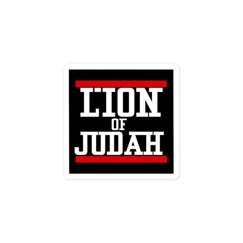 Lion Of Judah sticker Bubble free stickers
