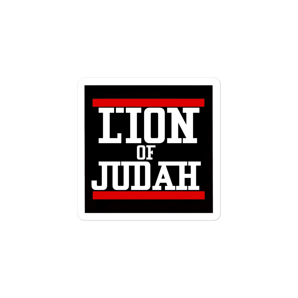 Lion Of Judah sticker Bubble free stickers