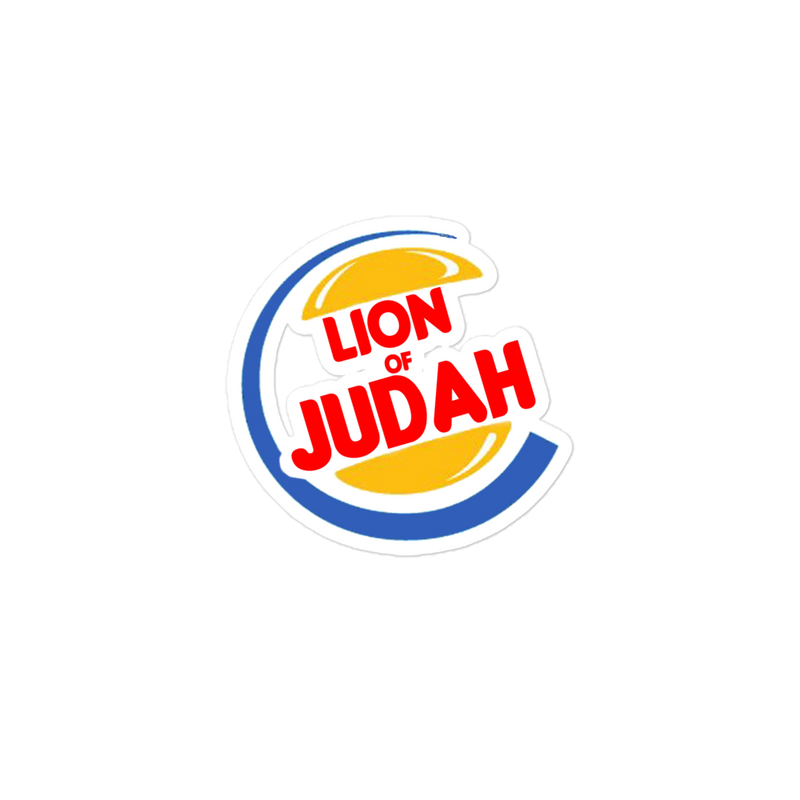 Lion of judah burger King Spinoff Bubble-free stickers