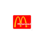 McDonald's Spinoff Melanated Logo Bubble free stickers