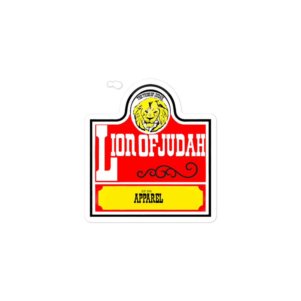 Lion Of Judah apparel Wendy's Spinoff Bubble free stickers