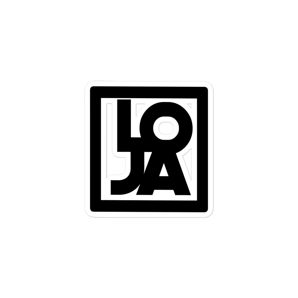 Lion Of Judah Apparel Black Logo Bubble-free stickers