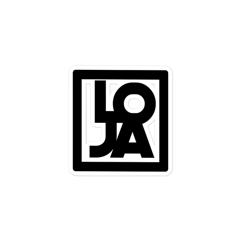 Lion Of Judah Apparel Black Logo Bubble-free stickers