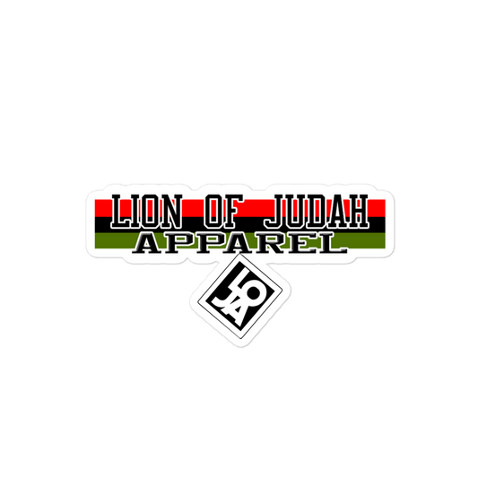 Lion Of Judah Apparel Brand V.2 Bubble-free stickers