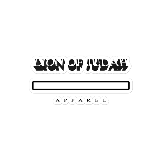 Lion Of Judah Apparel Design Bubble-free stickers