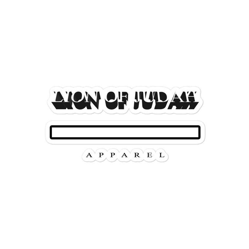 Lion Of Judah Apparel Design Bubble-free stickers