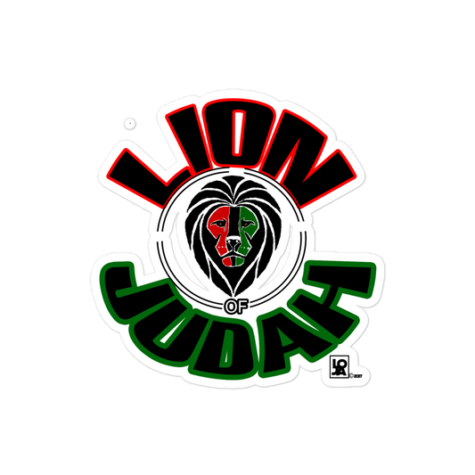 Lion Of Judah Design Bubble free stickers