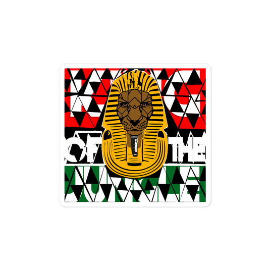 King of the jungle Bubble free stickers