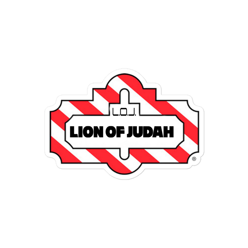 Lion Of Judah Friday Wordplay Spinoff Design Bubble free stickers