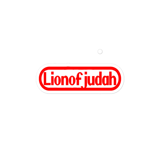 Lion Of Judah Nintendo WordPlay Spinoff Design Bubble free stickers