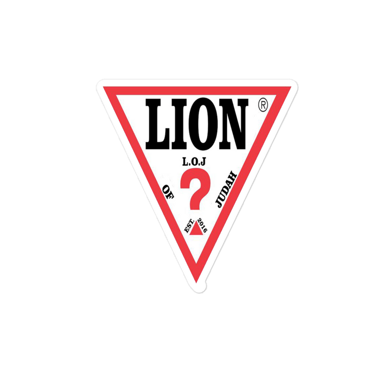 Lion Of Judah guess spinoff Design Bubble free stickers