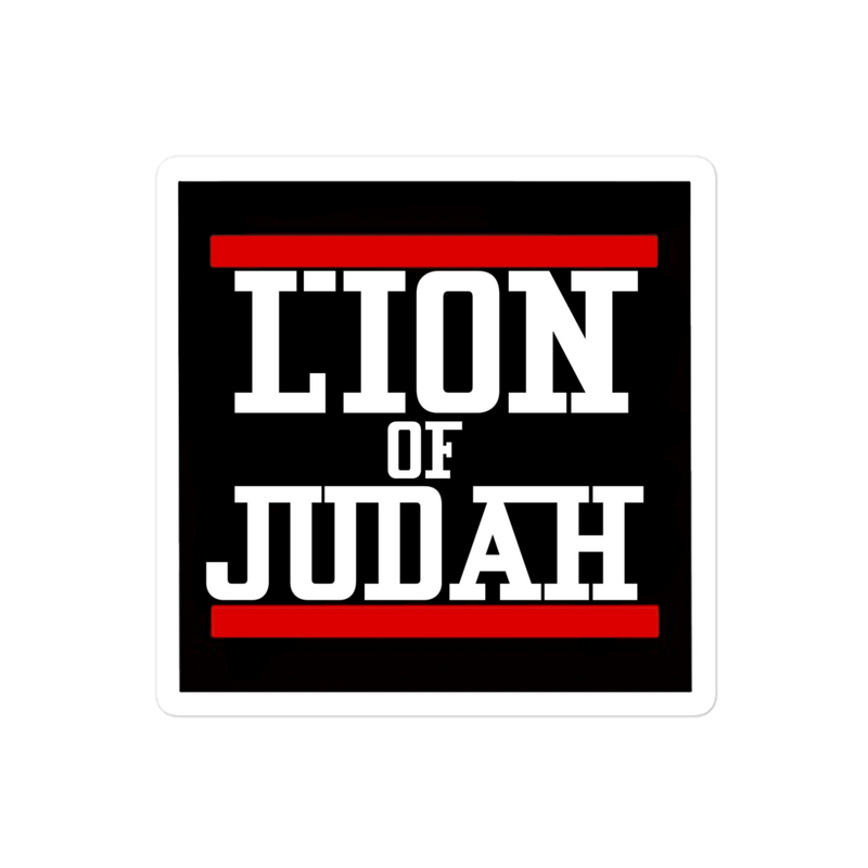 Lion Of Judah sticker Bubble free stickers