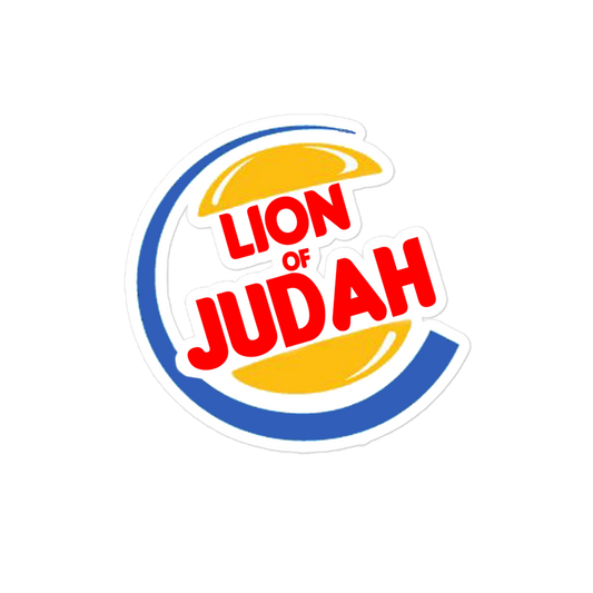 Lion of judah burger King Spinoff Bubble-free stickers