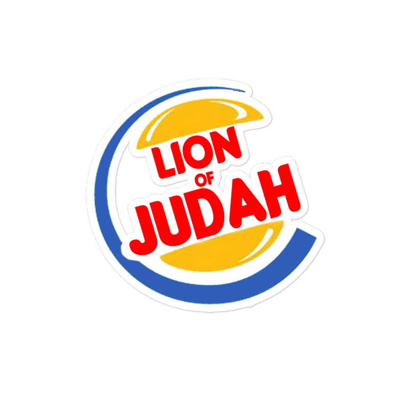 Lion of judah burger King Spinoff Bubble-free stickers