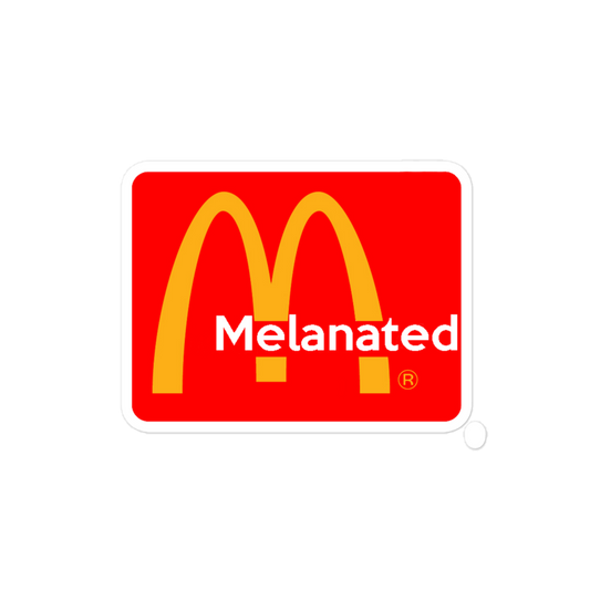 McDonald's Spinoff Melanated Logo Bubble free stickers