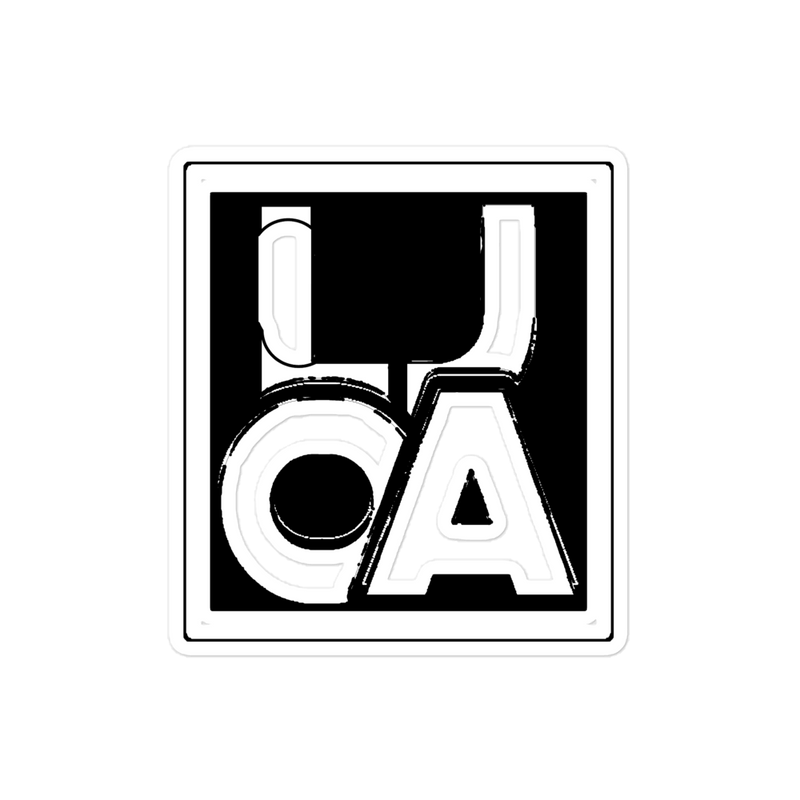 Loja new logo Bubble free stickers