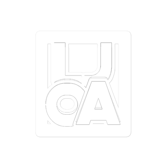 Loja White new logo Bubble free stickers