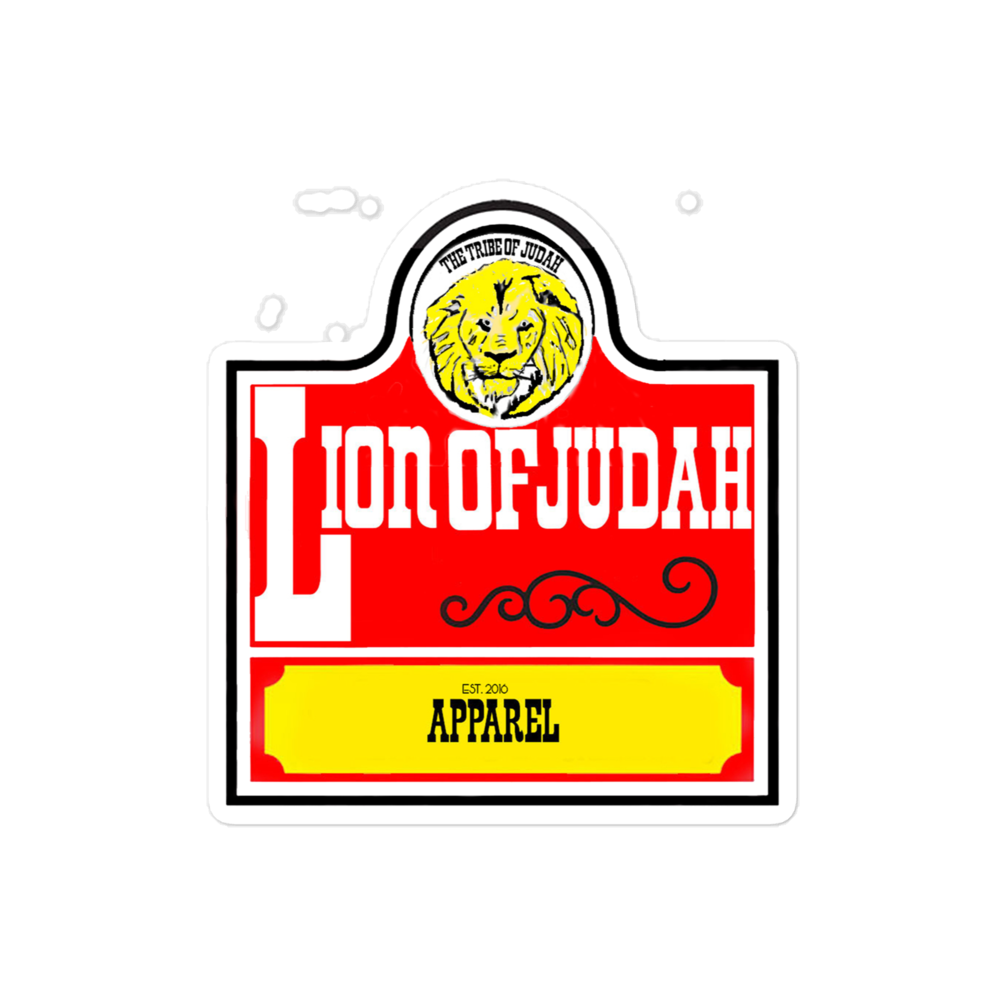 Lion Of Judah apparel Wendy's Spinoff Bubble free stickers