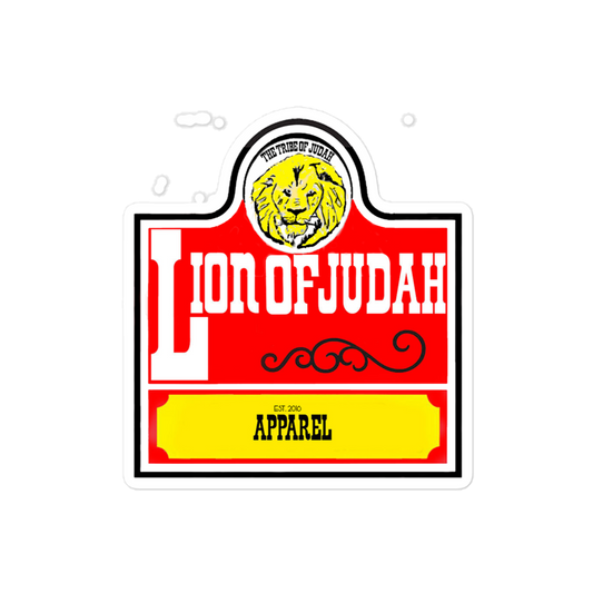 Lion Of Judah apparel Wendy's Spinoff Bubble free stickers