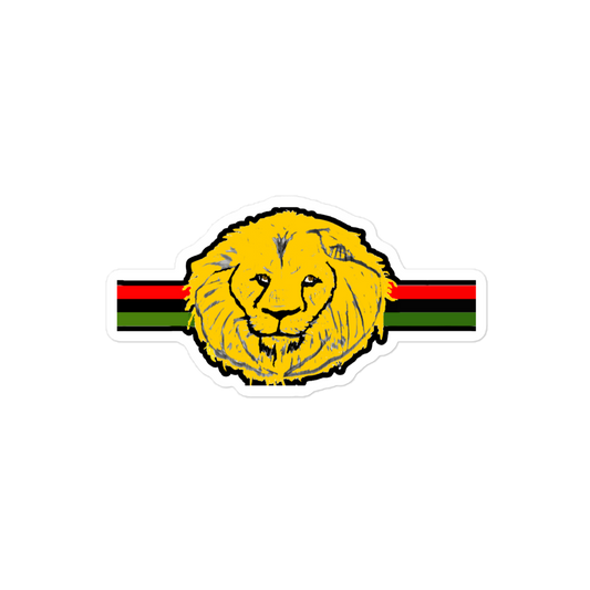 Lion head Design Bubble free stickers