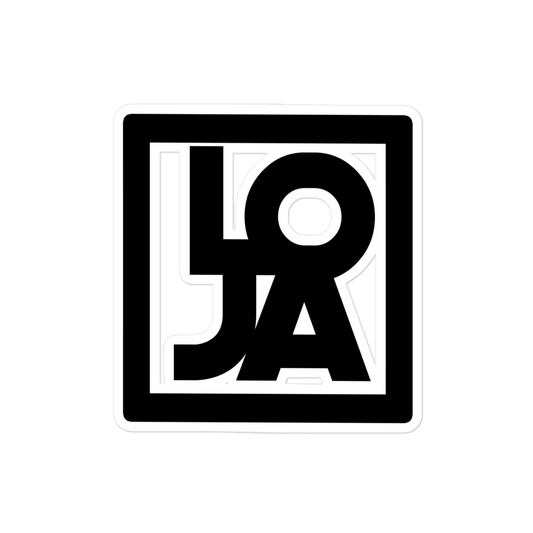 Lion Of Judah Apparel Black Logo Bubble-free stickers