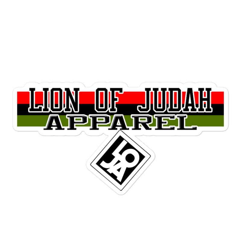 Lion Of Judah Apparel Brand V.2 Bubble-free stickers