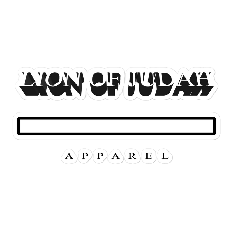 Lion Of Judah Apparel Design Bubble-free stickers