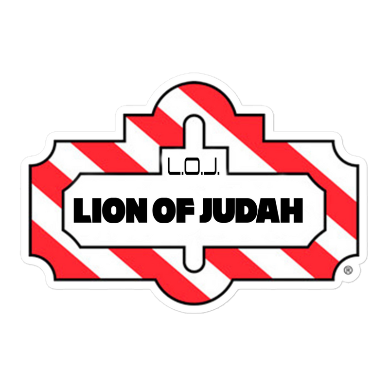 Lion Of Judah Friday Wordplay Spinoff Design Bubble free stickers