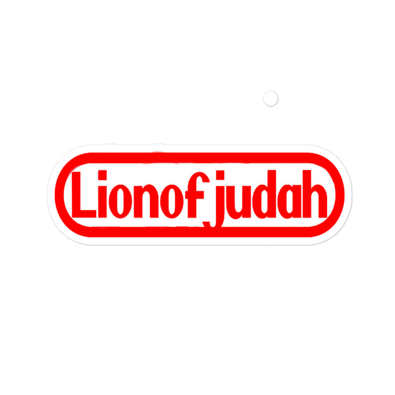 Lion Of Judah Nintendo WordPlay Spinoff Design Bubble free stickers