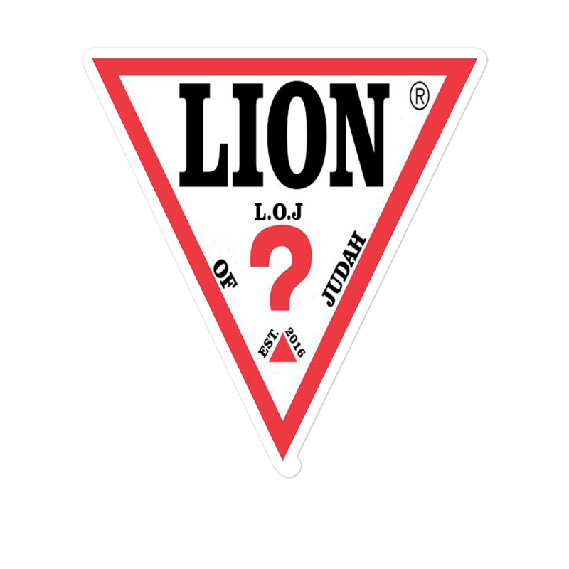 Lion Of Judah guess spinoff Design Bubble free stickers