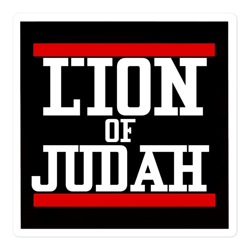 Lion Of Judah sticker Bubble free stickers