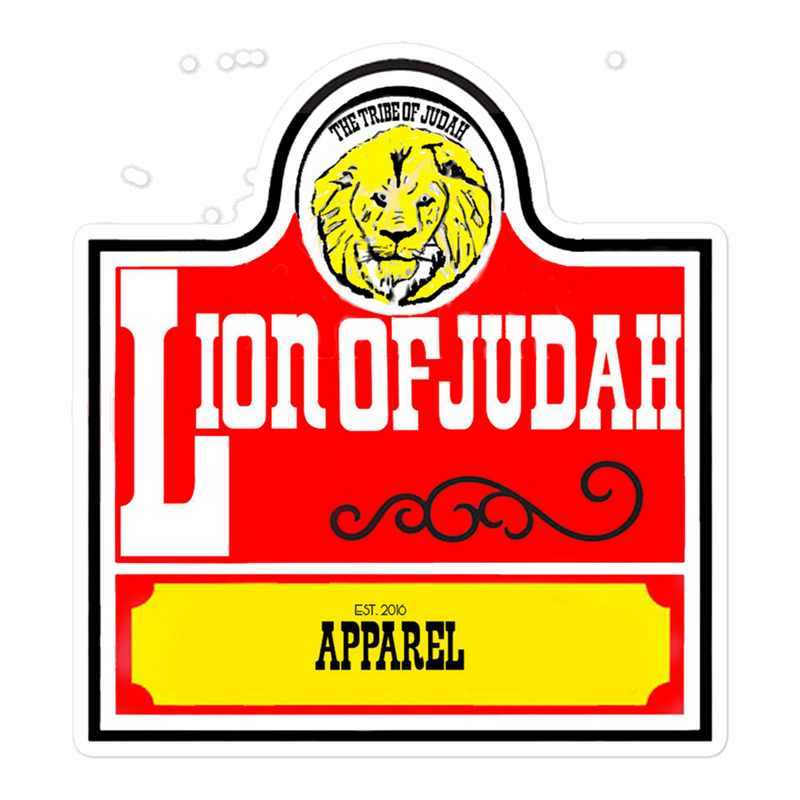 Lion Of Judah apparel Wendy's Spinoff Bubble free stickers