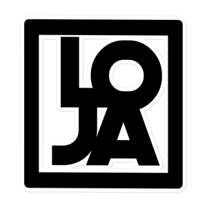 LOJA Black Logo Bubble-free stickers