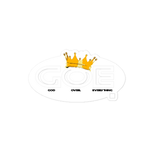 G.O.E God Over Everything Design Bubble-free stickers