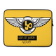 Lion Of Judah Black Logo Design Yellow Laptop Sleeve