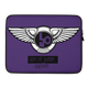 Lion Of Judah Black Logo Design Purple Laptop Sleeve