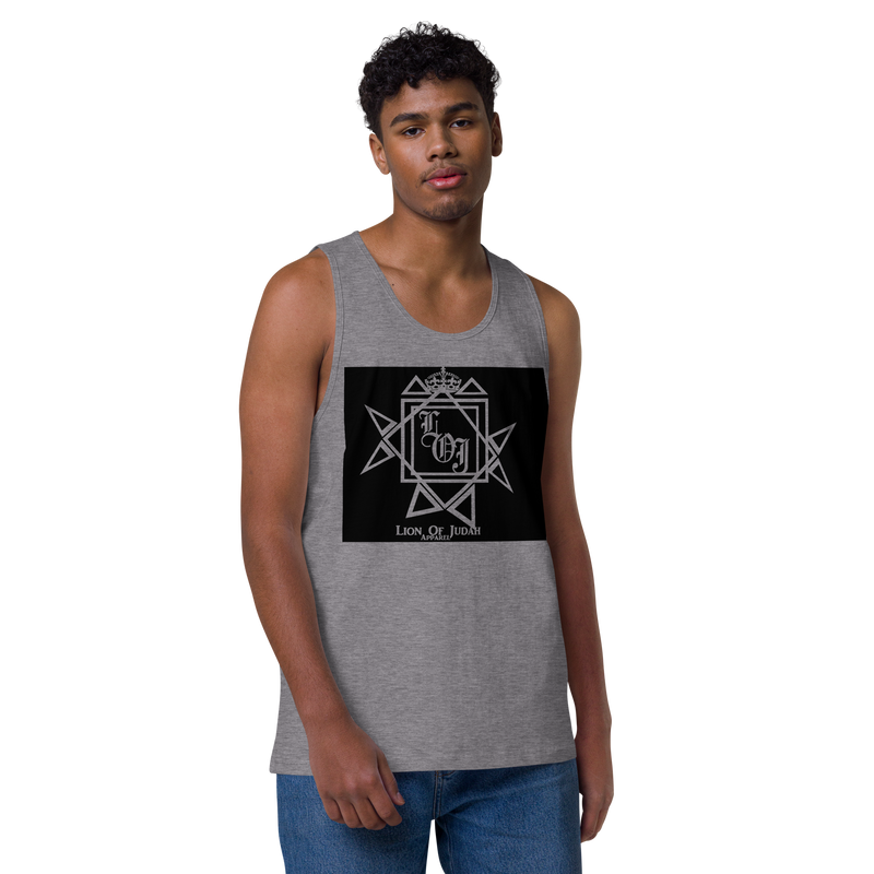 Lion Of Judah Design Men’s premium tank top