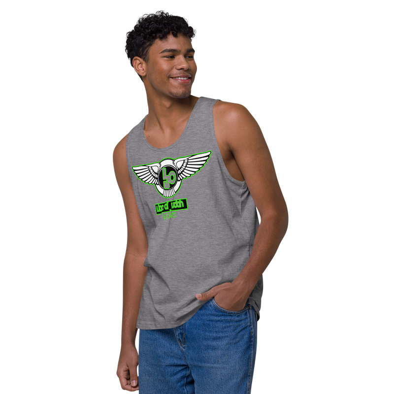 Lion Of Judah Green Design logo Men’s premium tank top