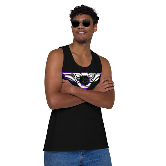 Lion Of Judah Purple Design logo Men’s premium tank top