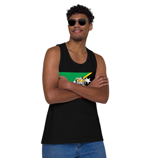 West Indian Lion of Judah Men’s premium tank top