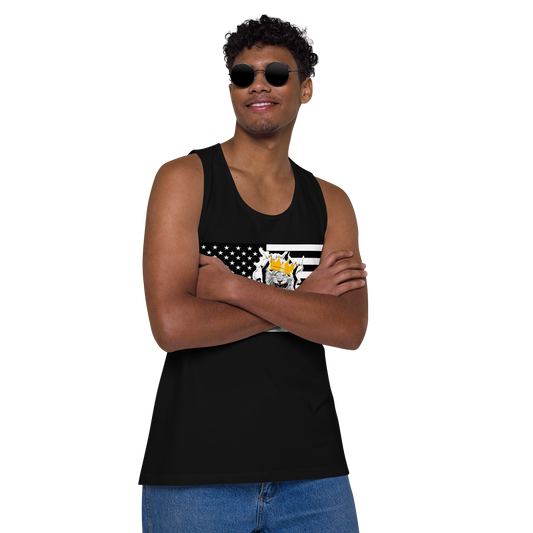 Lion Of Judah Flag Design Men’s premium tank top