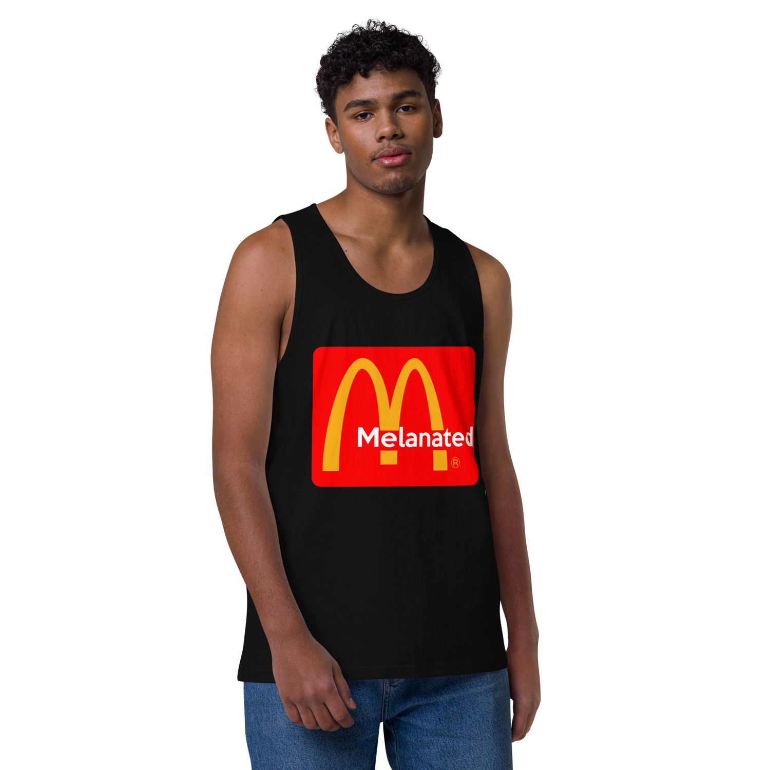 Lion Of Judah Mc Donald's Spinoff Design Men’s premium tank top