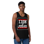 Lion of Judah logo Design Men’s premium tank top