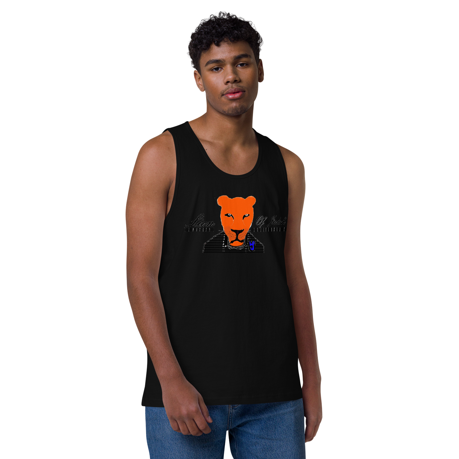 Lion Of Judah Men’s premium tank top