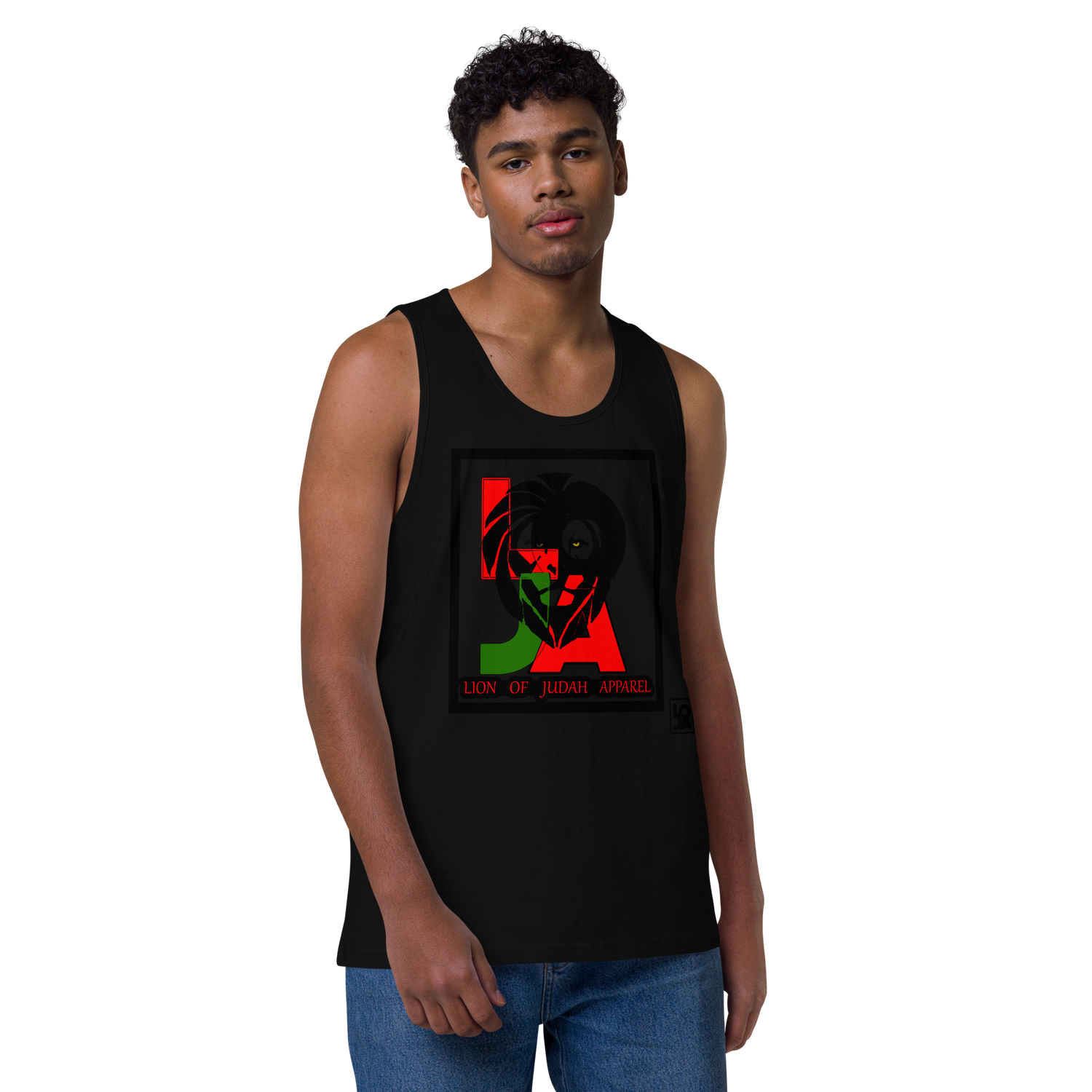 Lion Of Judah (L.O.J.A) Design Men’s Premium Tank Top