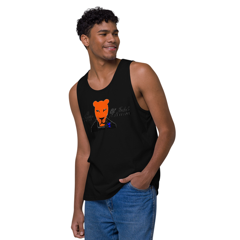 Lion Of Judah Men’s premium tank top