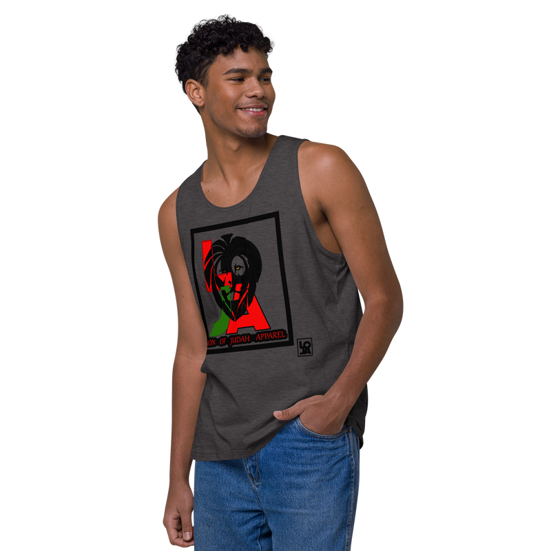 Lion Of Judah (L.O.J.A) Design Men’s Premium Tank Top