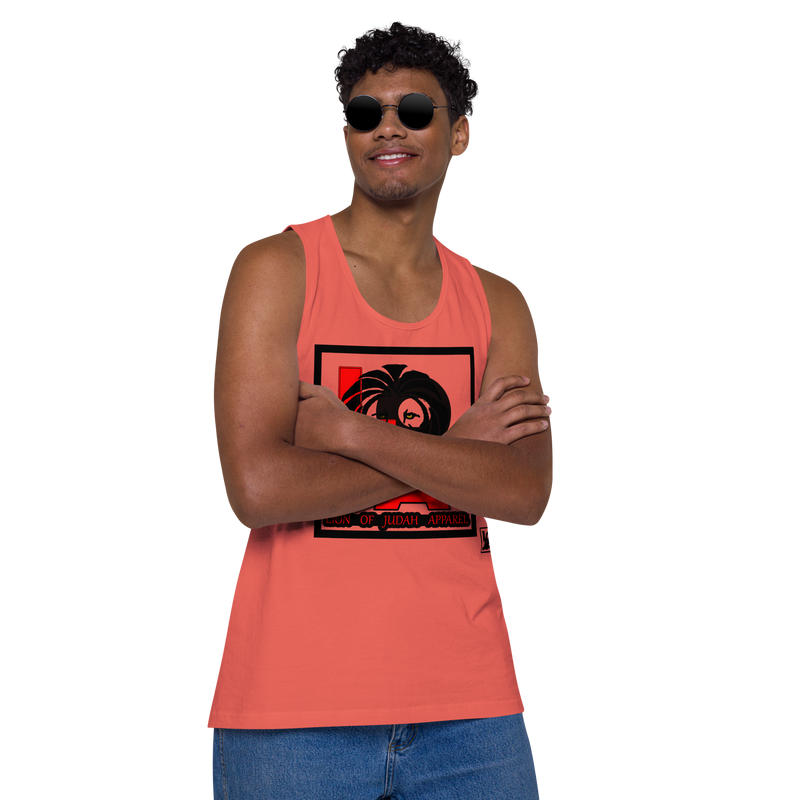 Lion Of Judah (L.O.J.A) Design Men’s Premium Tank Top
