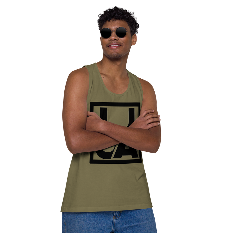 Lion Of Judah Apparel Black new logo Men’s Premium Tank Top